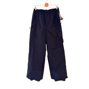 NEW Sport Essentials Men's Cargo Snow Ski Pants S Black Elastic Waist NWT